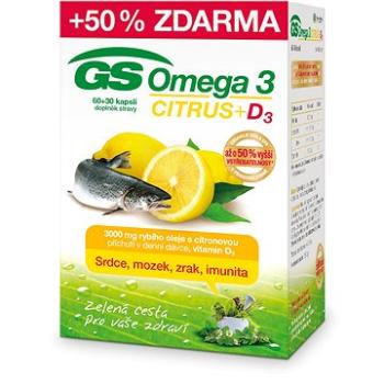 GS Omega 3 Citrus 60 + 30 kapsúl (4529484)