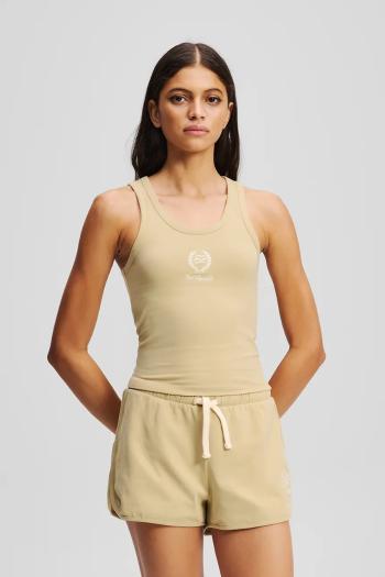 Top Karl Lagerfeld béžová farba, A3W44006