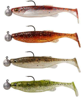 Savage gear gumová nástraha fat minnow t tail rtf clearwater mix 4 ks - 7,5 cm 5 g