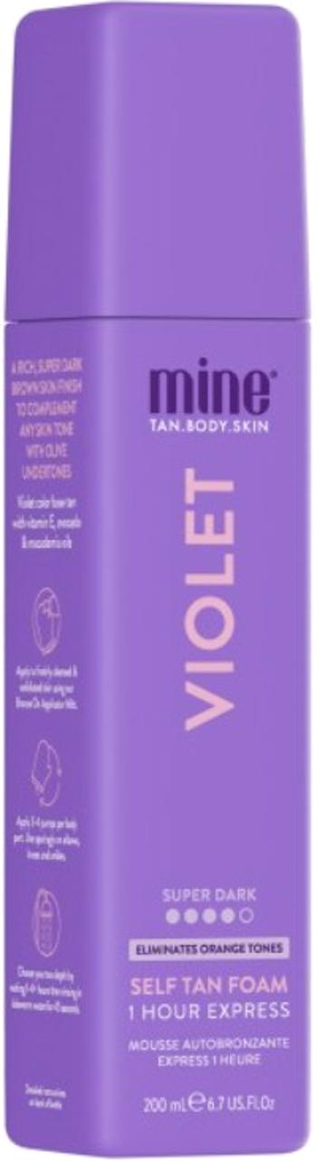 Minetan Samoopaľovacia pena pre tmavo hnedé opálenie s olivovým podtónom Violet (Self Tan Foam) 200 ml