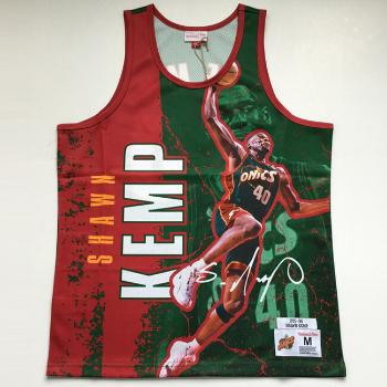 Mitchell & Ness tank top Seattle Supersonics Player Burst Mesh Tank green - L