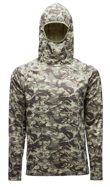 Grundéns funkčná uv mikina solstrale hoody refraction camo green - l