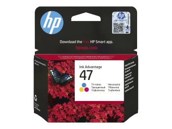 HP 47 6ZD61AE#BHK farebná (color) originálna cartridge
