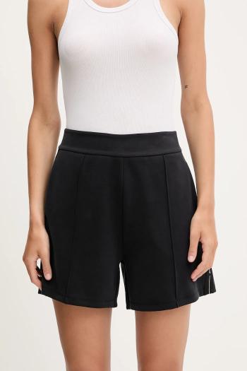Šortky EA7 Emporio Armani tmavomodrá farba, s nášivkou, vysoký pás, AF12643.7W000176