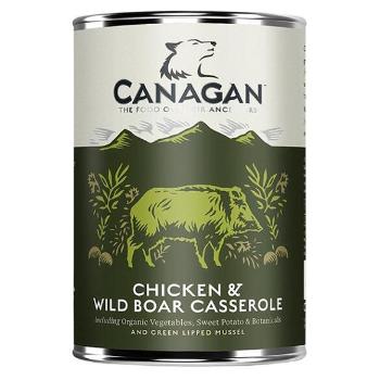 CANAGAN Chicken & wild boar casserole konzerva pre psov 400 g