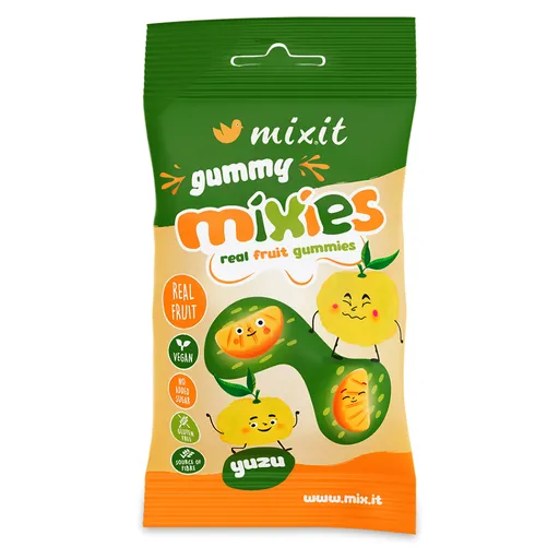 MIXIT Gummy mixies yuzu prírodné želé cukríky 35 g