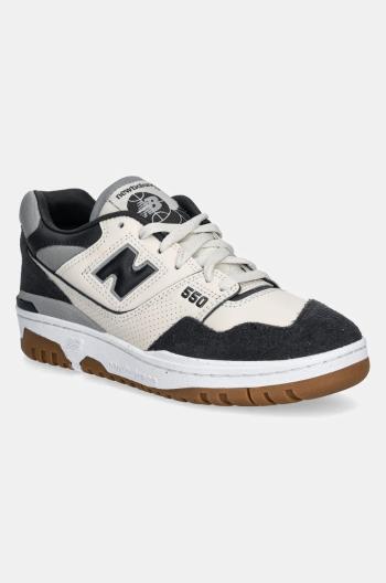 Kožené tenisky New Balance 550 šedá farba, BBW550HJ