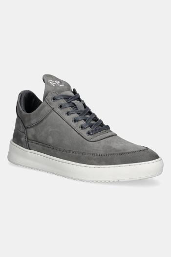 Nubukové tenisky Filling Pieces Low Top Ripple Nubuck pánske, šedá farba, 25122841874
