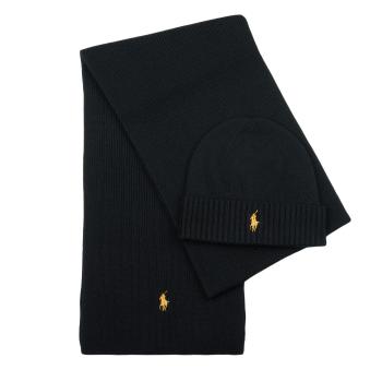 Polo Ralph Lauren  HATSCARFGBOX-COLD WEATHER-HAT  Čiapky Čierna