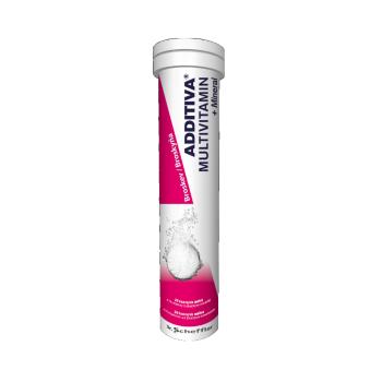 ADDITIVA Multivitamín Broskyňový s minerálmi 20 šumivých tabliet
