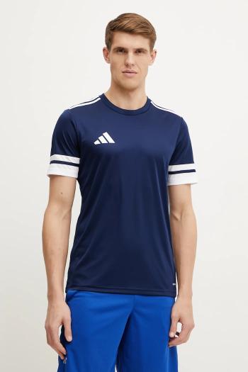 Tréningové tričko adidas Performance Squad 25 tmavomodrá farba, s nášivkou, JG5830