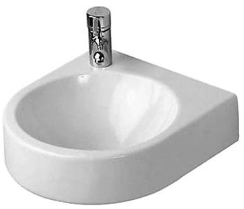 DURAVIT - Architec Umývadielko, 36x38 cm, bez prepadu, s otvorom na batériu vľavo, biela 0766350009