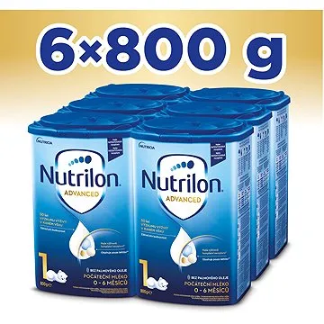 Nutrilon 1 Advanced počiatočné dojčenské mlieko 6× 800 g, 0+ (8595002109933)