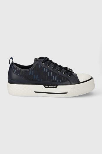Tenisky Karl Lagerfeld KAMPUS MAX pánske, tmavomodrá farba, KL50424