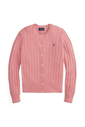 Kardigán Polo Ralph Lauren ružová farba, ľahké, 313543047078