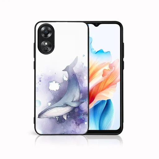 MY ART Ochranný kryt pre Oppo A38 WHALE (242)