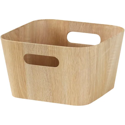 Kitchisimo Set 2 úložných košíkov 27 × 27 × 16 cm, prírodná, M