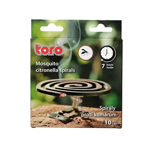 Špirála proti komárom 7hodín TORO citronela 10ks