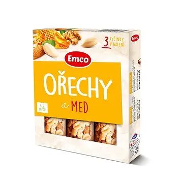 Emco Tyčinka s orechmi a medom 3 × 35 g (8595229909781)