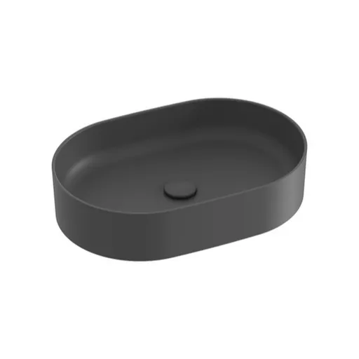 Umývadlo na dosku Ravak Ceramic Slim 55x37 cm antracit bez prepadu XJX03155000