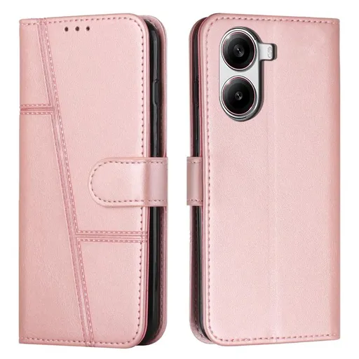 STITCHED Peňaženkový kryt pre Xiaomi Poco X7 Pro ružový