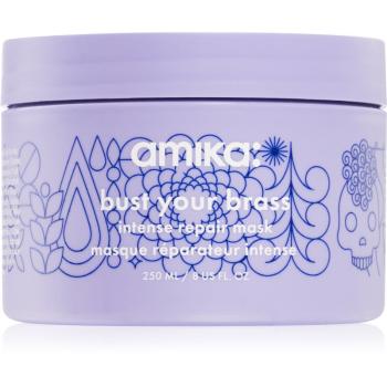 amika Bust Your Brass Cool Blonde intenzívna regeneračná maska pre blond a šedivé vlasy 250 ml