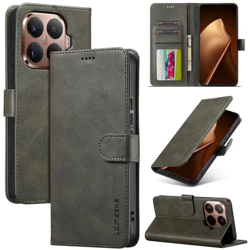 IMEEKE Peňaženkový obal pre Xiaomi 15T Pro šedý