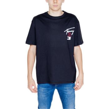 Tommy Hilfiger  TJM REG GRAFFITI SIG DM0DM18529  Polokošele s dlhým rukávom Čierna