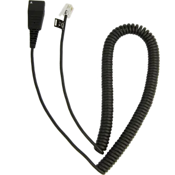 Jabra QD-RJ10, 0,5-2m, coiled - Cisco