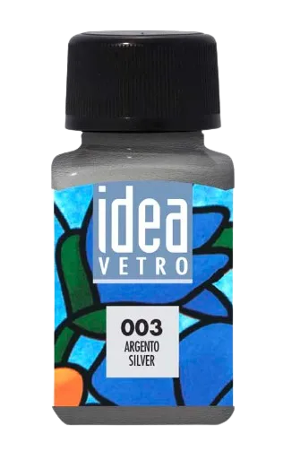 MAIMERI IDEA VETRO - Farby na sklo 003 - silver, 60 ml