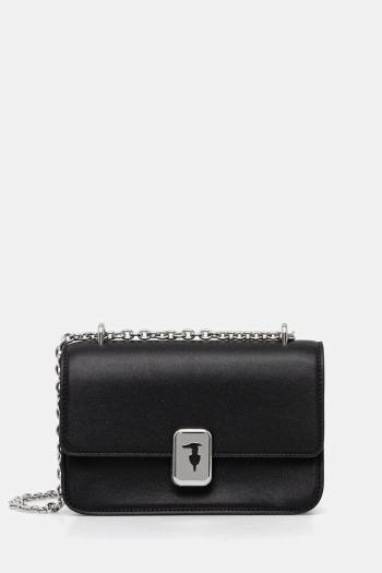 Kožená kabelka Trussardi čierna farba, Z603E005980N