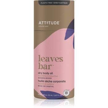 Attitude Leaves Bar Dry Body Oil tuhý telový olej Sandalwood 85 g