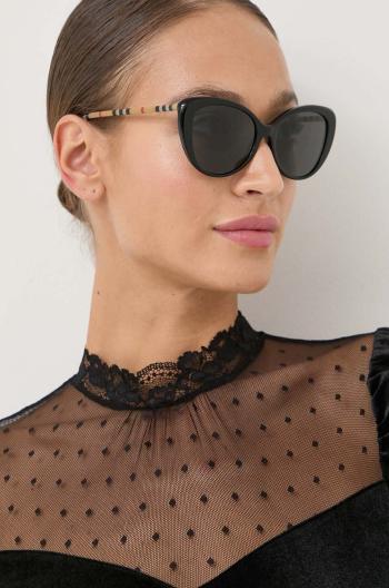 Slnečné okuliare Burberry dámske, čierna farba, 0BE4407