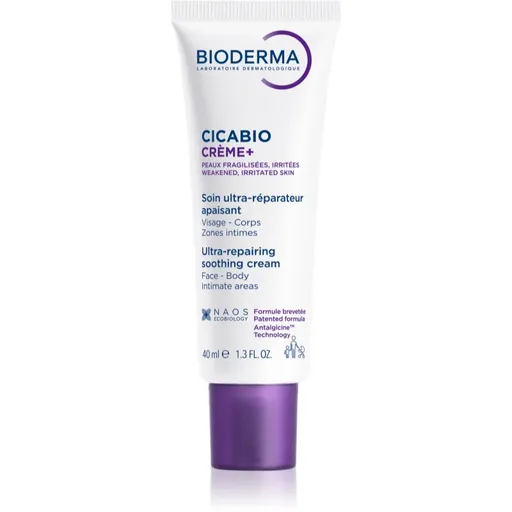 Bioderma Cicabio Créme+ upokojujúca a obnovujúca starostlivosť na liečbu jaziev 40 ml