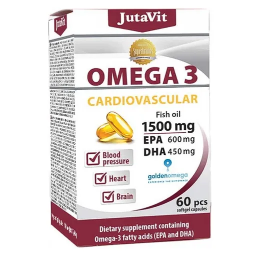JUTAVIT Omega 3 kardiovaskulár 1500 mg 60 kapsúl