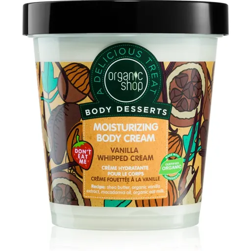 Organic Shop Body Desserts Vanilla hydratačný telový krém 450 ml