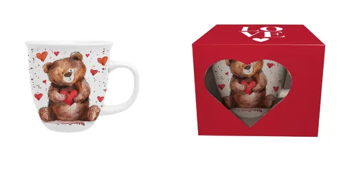 DUO - Hrnček 650ml TEDDY BEAR HEART