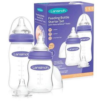 Lansinoh set 160 ml + 240 ml s NaturalWave TM cumlíkom (S+M+L) (232448)