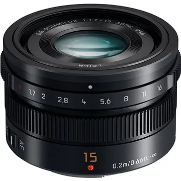 Panasonic Leica DG Summilux 15 mm f/1,7 ASPH čierny (H-X015E9-K) + ZDARMA Čistiaci roztok K