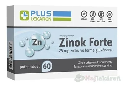 Plus Lékáreň Zinok Forte 60 ks