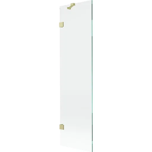 MEXEN/S - Lunar vaňová zástena FIX 50 x 150, transparent, zlatá kartáčovaná 897-050-000-55-00