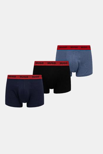 Boxerky HUGO 3-pak pánske, červená farba, 50532611