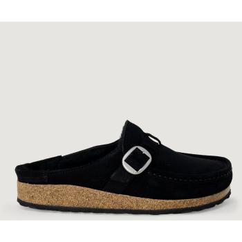 Birkenstock  Buckley Shearling Suede Leather 1018126  Papuče Čierna