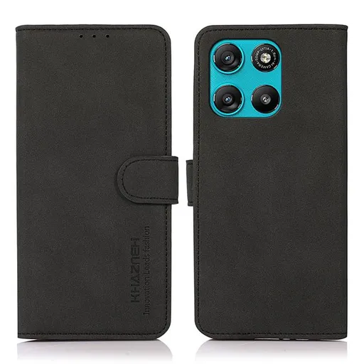 KHAZNEH MATTE Zaklápacie puzdro pre Motorola Moto G57 Power čierne