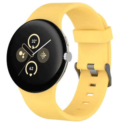 SILICONE Vymeniteľný remienok pre Google Pixel Watch 4 45mm / Pixel Watch 3 45mm žltý
