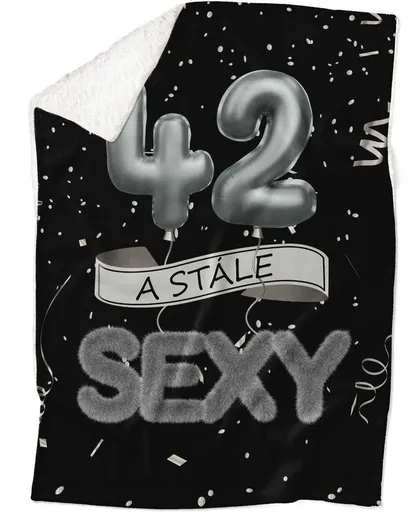 Deka Stále sexy – Čierna (vek: 42, Podšitie baránkom: ÁNO)