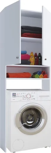 VCM Skříňka pod pračku Lona, bílá