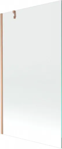MEXEN/S - Next vaňová zástena FIX 100 x 150, transparent, meď kartáčovaná 895-100-000-00-00-65