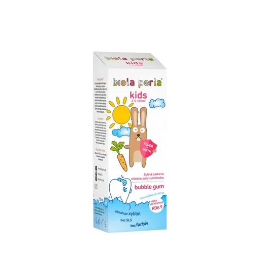 BIELA PERLA Detská zubná pasta KIDS 3-6 rokov 50 ml