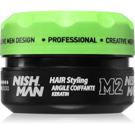 Nish Man M2 stylingový vosk pre krátke vlasy s keratínom 100 ml